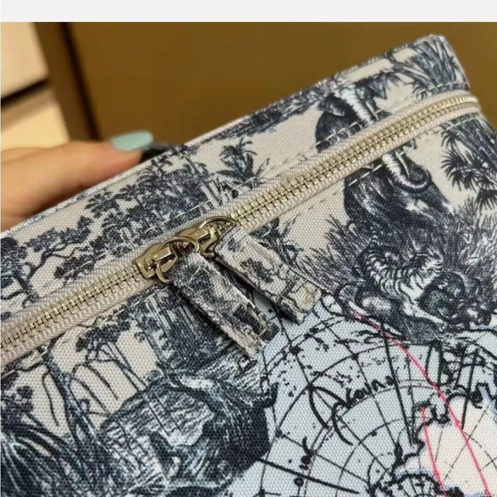 Dior Blue and White Cosmetic Bag